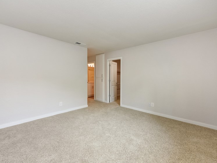 Bedroom with Closet, Carpet and White Walls